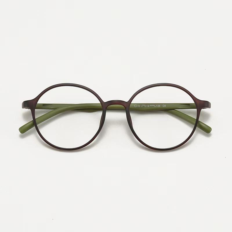 KAMMPT Vintage Round Glasses Women Fashion Candy Color Optical Frames 2025 New Trendy Korean Style Blue Light Blocking Eyewear