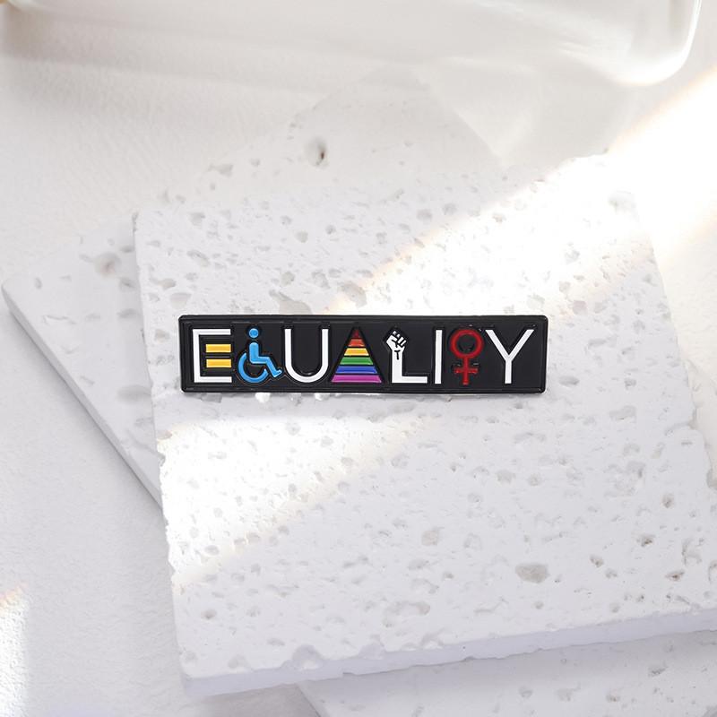 Striped Rainbow Unique Cartoon Metal Badge Colorful Enamel Brooch For Clothing Bags And Items Personal