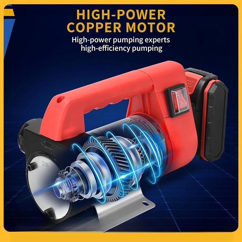 Cordless Electric Fuel Transfer Pump Oil Commercial Self-priming Extractor Pump Motor Auto Diesel Kerosene Extraction Pump