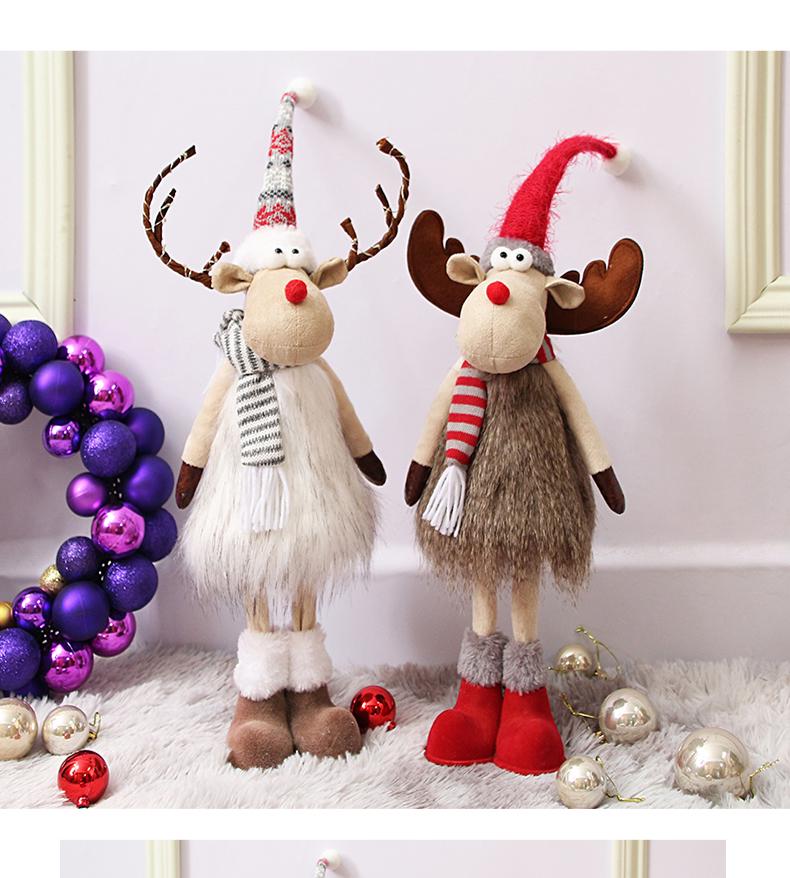 Santa Claus Figurine Christmas Decoration: Standing Old Man Doll