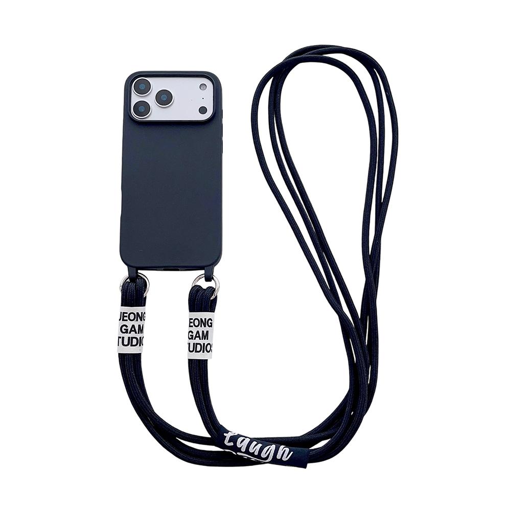 Crossbody Lanyard 2 Rope Liquid Silicone Case For iPhone 17 Air 17 16 15 14 13 12 11 Pro Max X XR Max 7 8 Plus Samsung S25 S24 23 Ultra Plus