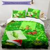 Grinch Kerst Design Bed Beddengoed Set 1 Dekbedovertrek + 2 Kussenslopen Zacht Ademend Huishoudelijk Beddengoed