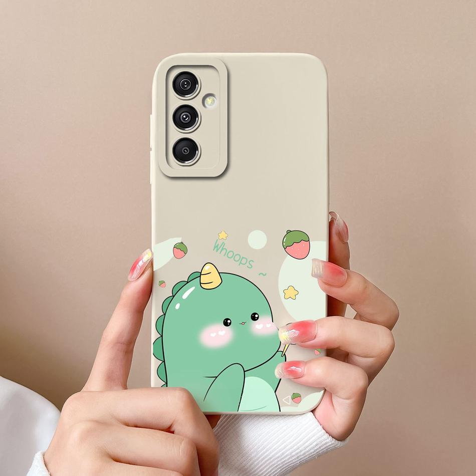 Cute Case For Samsung Galaxy A15 Funny Full Protection Soft Liquid Silicone Anti Choc Phone Cover For Samsung A15 A 15 Fundas