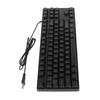 87 Keys Mechanical Keyboard Backlight Ergonomic USB Gaming Keyboard with Foldable Foot for PC