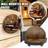 Retro Weinregal Wandmontage Lagerregal Heimdekoration Whiskeyfass Regal Zuhause