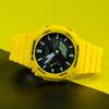 Casio G-Shock Classic Octagonal Carbon Fiber Core Protective Dual Display Waterproof Sports Quartz Watch Men watches Black GA-B2100C-9APR
