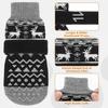 KOOLTAIL Dog Socks to Prevent Licking Paws, Dog Christmas Outfit Shoes for Winter Snow Pavement, Warm Fleece Pet Boots & Paw Protector for Hardwood