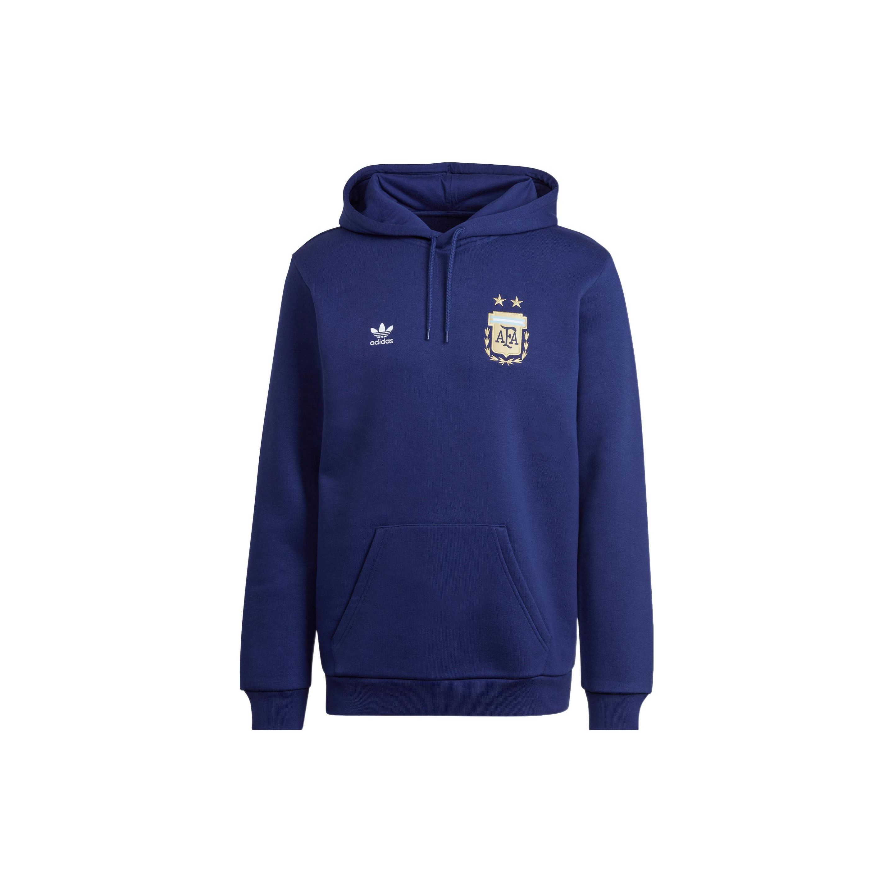 adidas Argentina Essentials Trifolio Hoodie Blue IC1852 XXXL