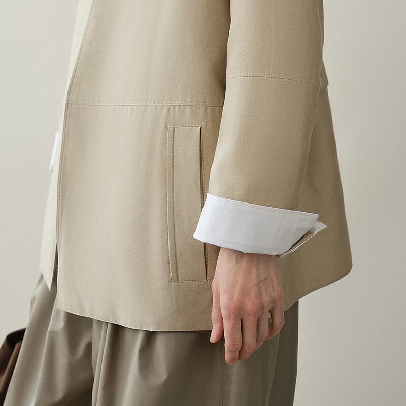 Less 2026 Autumn Stand Collar Loose Jacket