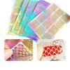 3 Sheet Nail Art Transfer Stickers 3D Design French Manicure Tips Decal Tool