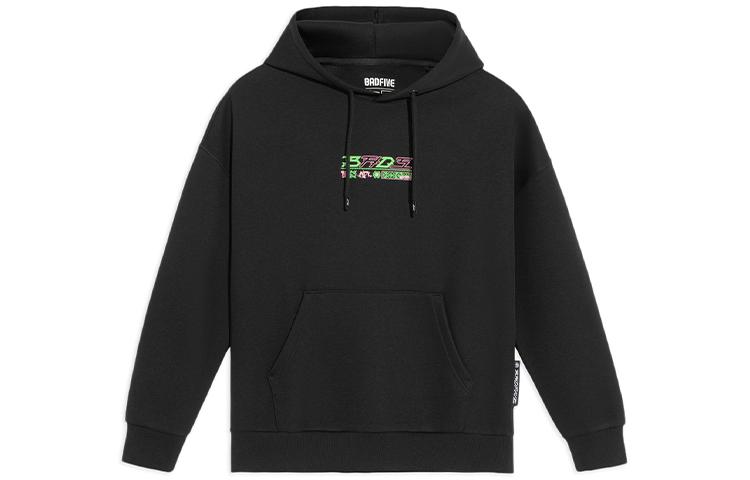 Li Ning BADFIVE Sweatshirts Unisex Black Hooded Moderate Regular AWDS117-2 L