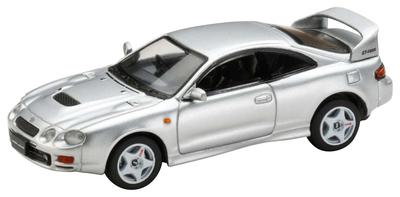 HJ64 Escala Toyota Celica Estilo JDM Prata Produto Acabado 1/64 GT-Four (ST205)
