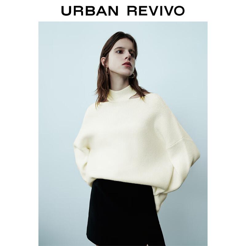 UR Women's Elegant Hollow-Out Loose Knit Sweater