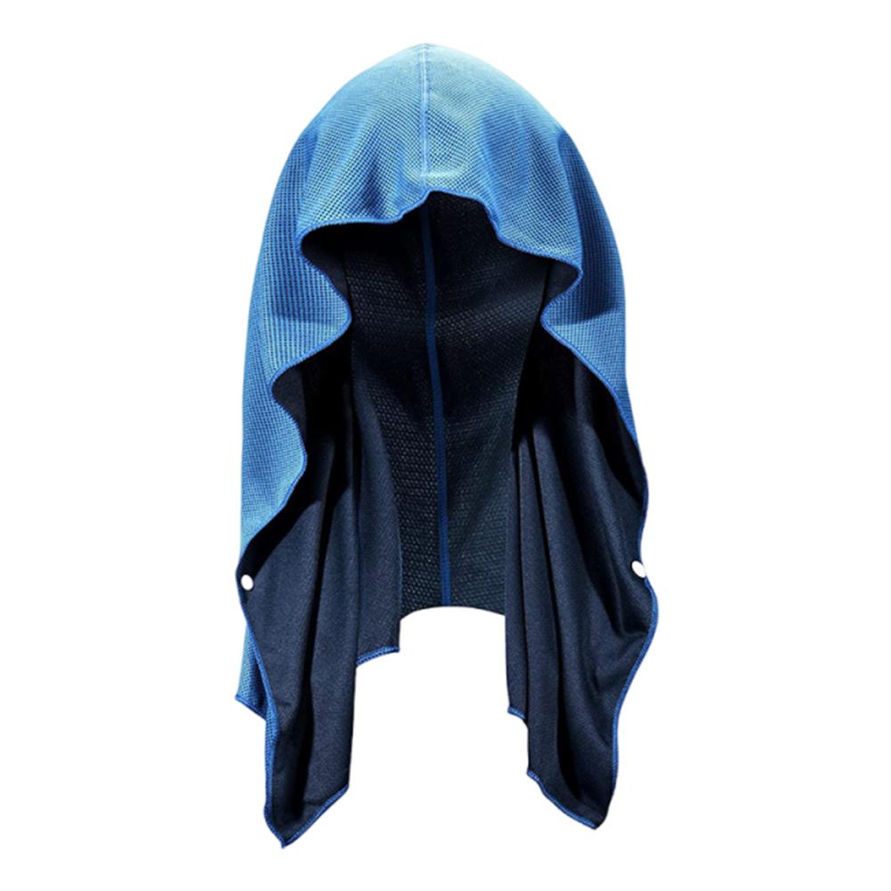 

U-Shaped Cool Hoodie Towel Quick Drying Workout Cooling Towel Absorbent Sweat Towel Soft Cooling Towel for Sport Workout Cycling небо синє кольору