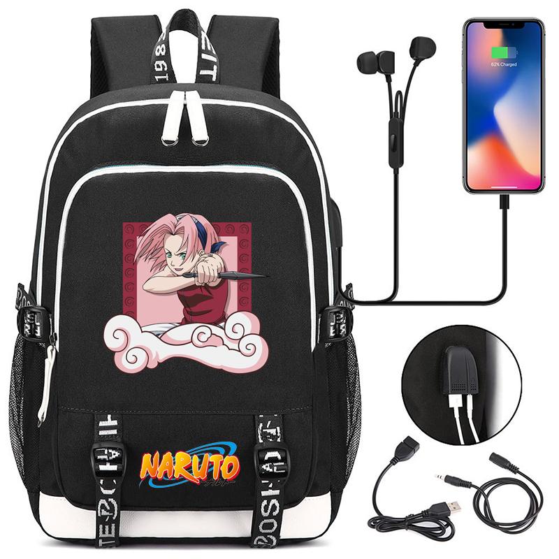 Anime Schoolbag Boy Girl Rucksack for Teen Backpack Student Usb Travel Bags Back To School Backpack Men Women Leisure