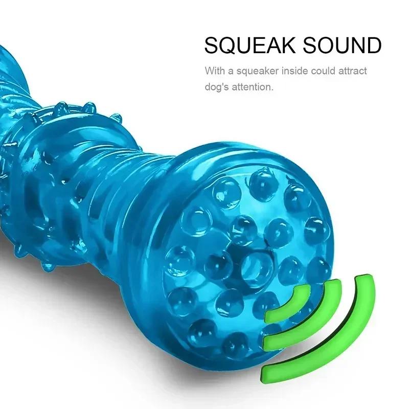 Resistant Bite Resistant Pet Toy Toothbrush Bone Sturdy Dog Toy Interactive Puppy Game Toy Dog Bone Rubber Puppy Chew Dog