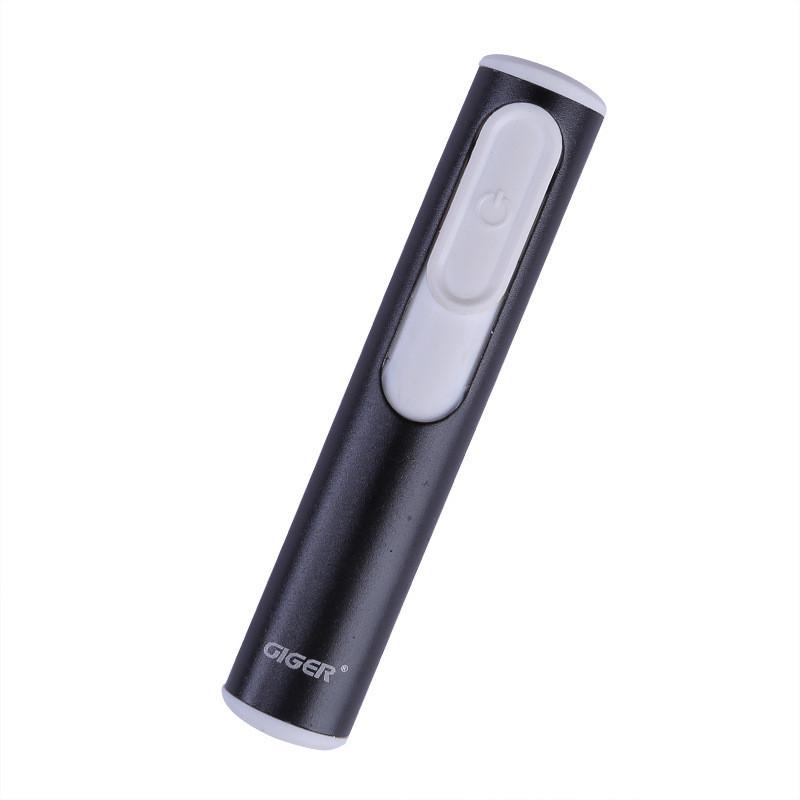 Silver Metal Shell Recharge Usb Lighter Electronic Mini Cigarette Arc Windproof