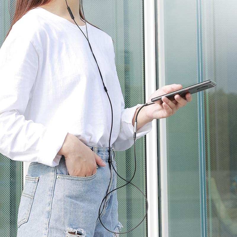 Type C to 3.5mm Headphone Jacks Adapter Earphone Audios Adapter Cable 11cm USB C Audios Dongle Cable Cord Universal