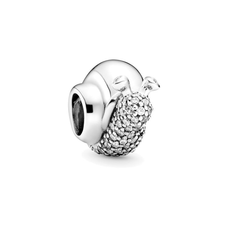 Pandora Zirconia Snail Charm Men Jewelry 797063CZ Silver,F