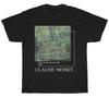 Claude Monet Shirt Aesthetic Art Water Lilies Impressionism Cotton  Unisex Tee