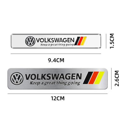 For VW Volkswagen Jetta MK5 Golf Personaliz Decoration Car 3D Aluminum Alloy Badge Sticker for Volkswagen VW Scirocco CC GOLF 7