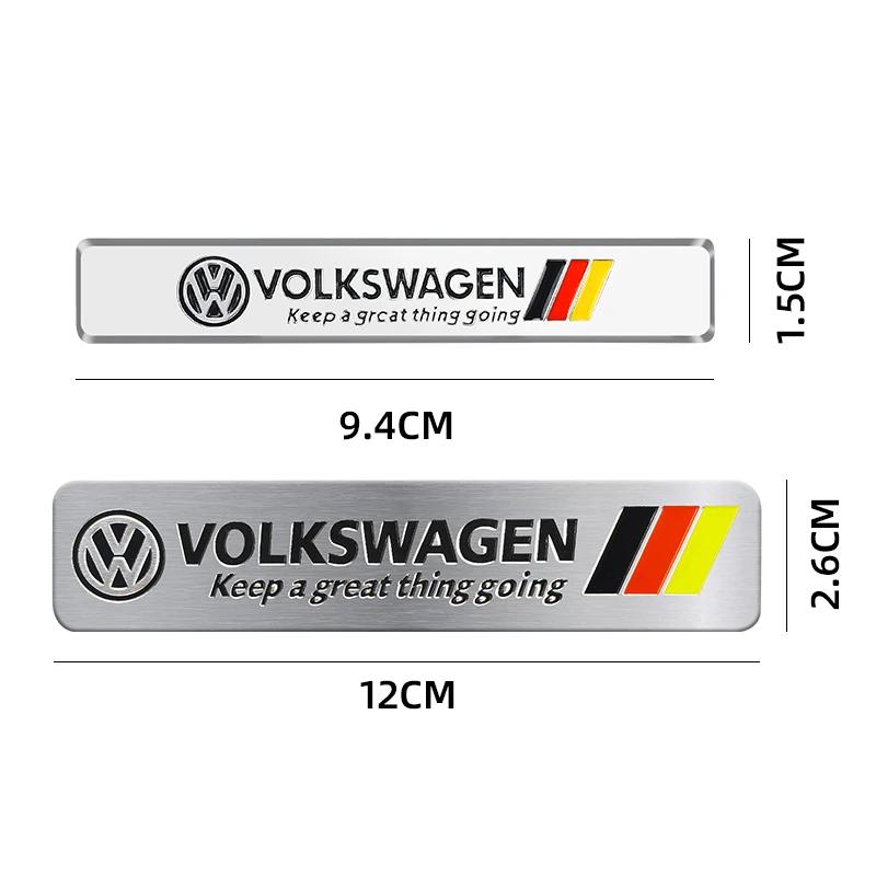 Für VOLKSWAGEN VW Auto Styling 3D Aluminium Emblem Aufkleber Auto Karosserie Kofferraum Dekoration Aufkleber Für Volkswagen VW GOLF Polo Tiguan VW