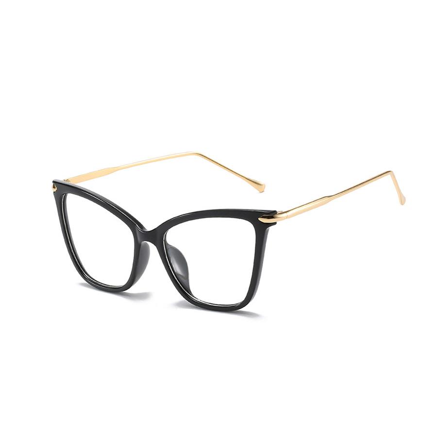 Cat Eye Glasses Retro Women's Sunglasses Extra Large Transparent Lenses Elegant Daily Travel Use