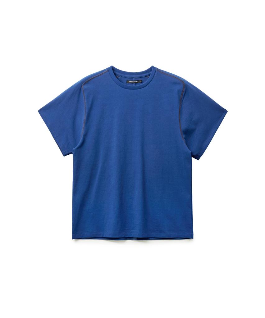 Haechinglum Crop Tee 1/2 Dark Blue
