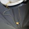 2026 Titanium Steel Heart Necklace: Light Luxury Cool Style Clavicle Chain for Women