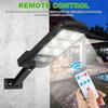 Solar Wall Light Built In Pir Motion Sensor 3 Modes 120led Super Bright Lamp With Remote Control