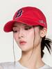 Emelbi Signature Unstructured Ball Cap Bos (Red)