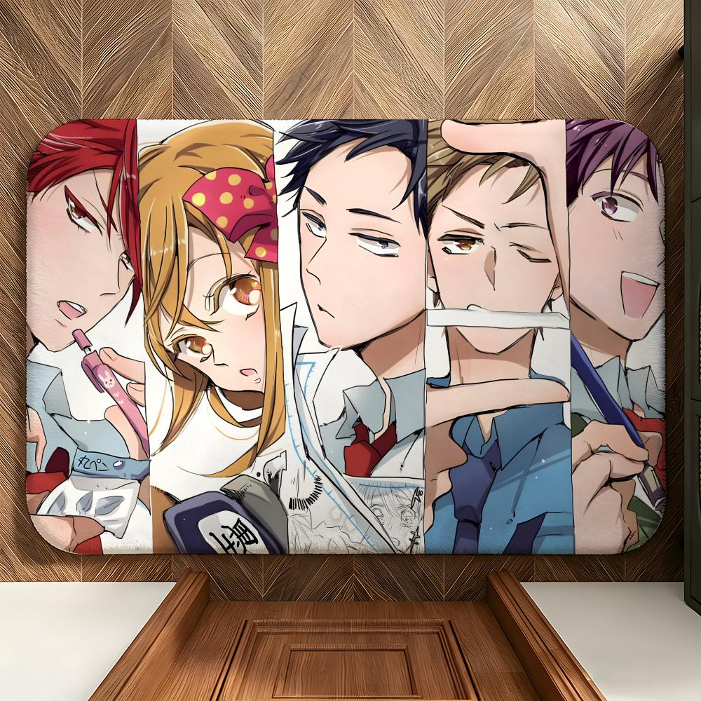 Anime Monthly Girls Nozaki-kun Floor Mat Soft Flannel Floor Mat  Suitable for Entryways, Living Rooms, Bedrooms, and Bathrooms