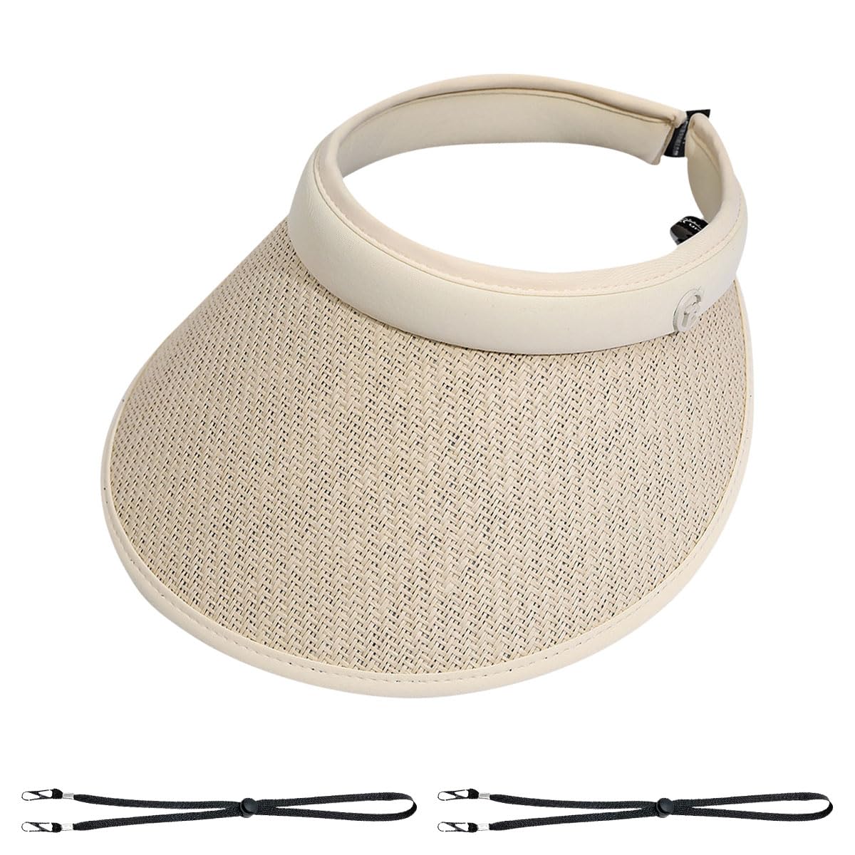 

Соломенный солнцезащитный козырек для УФ-защиты Широкая повязка на голову Летает Маленькое лицо Горный Подбородочный ремешок в комплекте Номер [Lhyxuuk] Женщины, Защита, Поля, Тип, Не улетает, бежевый