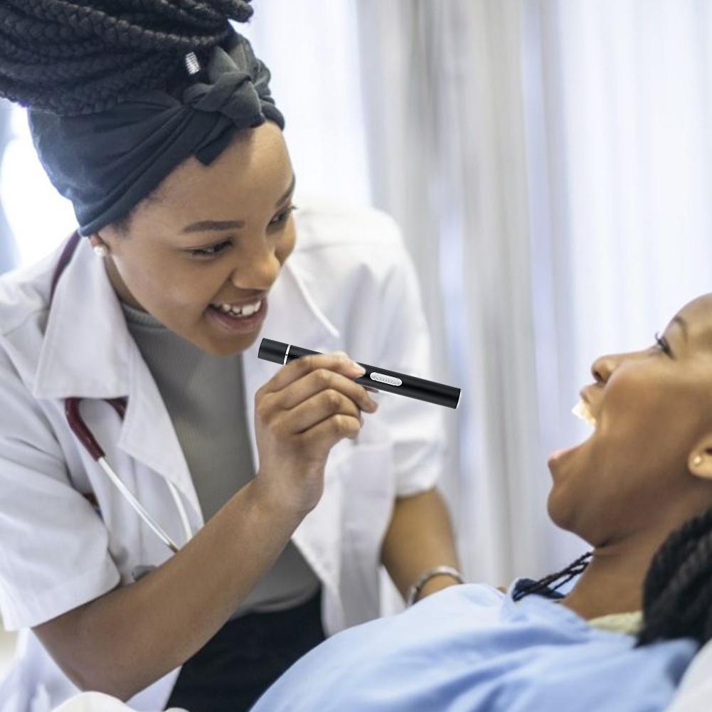 Portable LED Flashlight Work Light Medical First Aid Pen Light Torch Lamp With Pupil Gauge Measurements Doctor Nurse Diagnosis