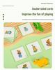 Solid Wood Animal Balance & Pattern Recognition Stacking Game for Kids
