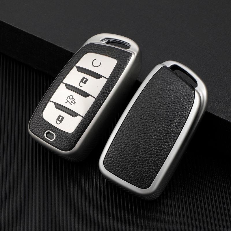 Leather Key Cover for Changan CS35 Plus, CS95, CS85 Coupe - Full Wrap Protection