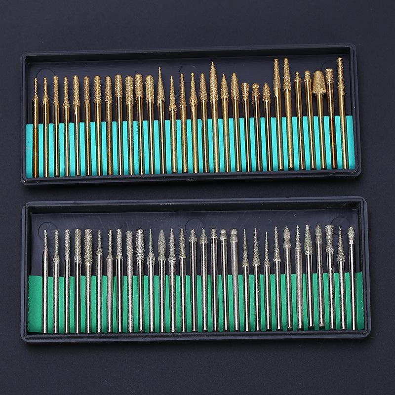 30-teiliges Diamant-Schleifkopf-Set für Jade-Schnitzerei