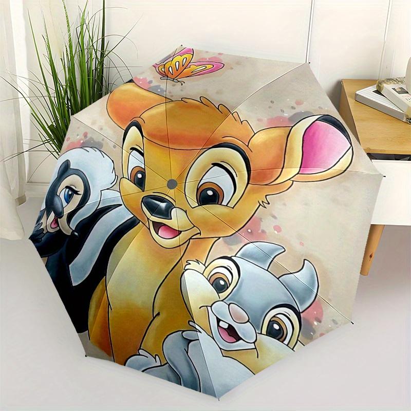 

Bambi, Thumper Automatic Opening and Closing Umbrella - 8 Ribs Portable Folding Umbrella with Plastic Handle, Suitable for Leisure and Hallo