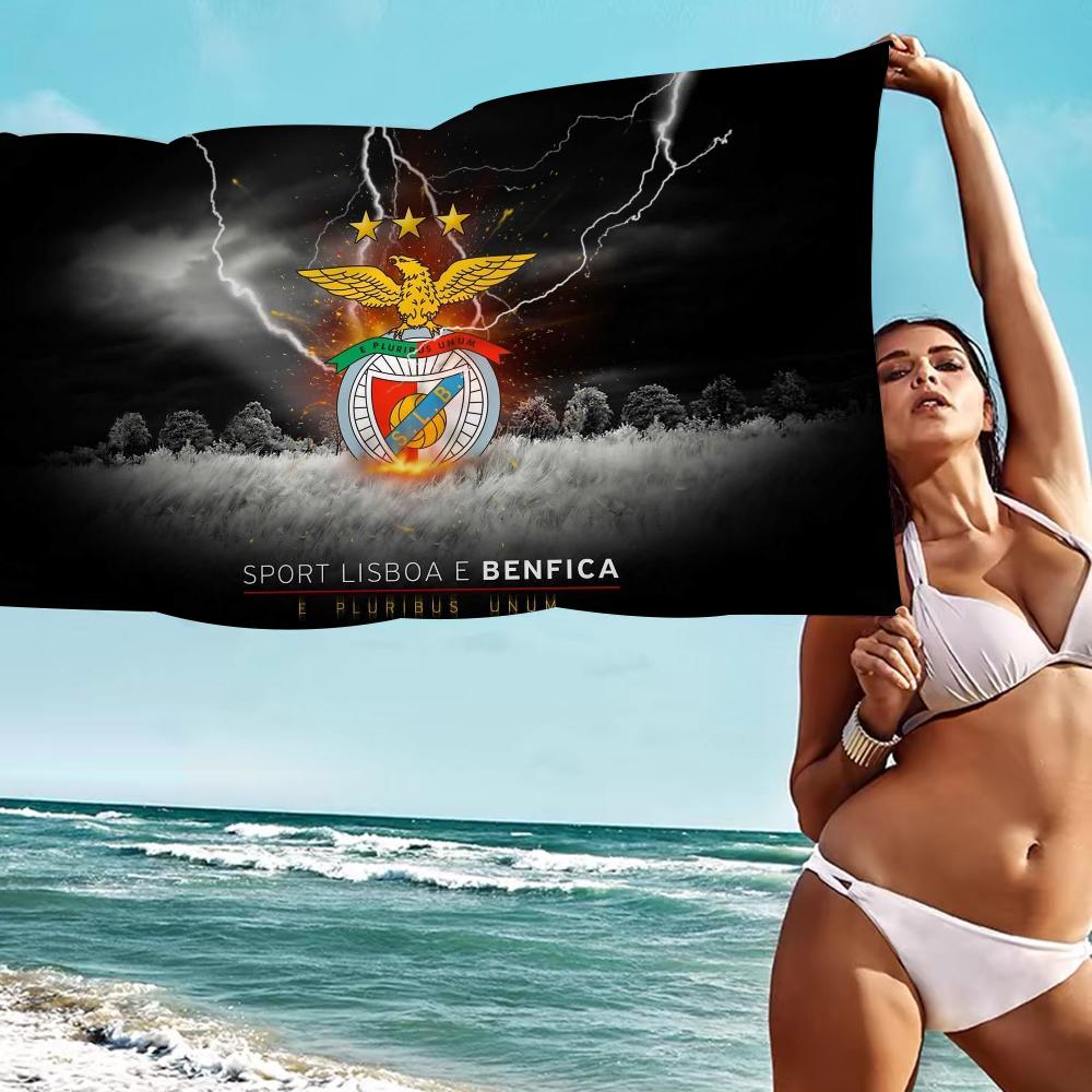 Ποδοσφαιρικός Σύλλογος B-Benfica Πετσέτα Μπάνιου Μικροΐνες Μαλακή Απορροφητική Αεριζόμενη Για Κορίτσια Παιδιά Διακοσμητική Κινούμενα Σχέδια Πετσέτα Παραλίας