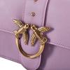 PINKO Damen Mini-Umhängetasche aus Leder mit Schwalben-Kreuz