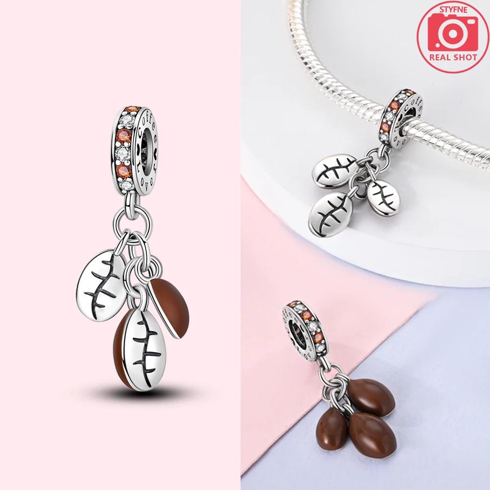 Charms Copper Original French Fries Pizza Wine Bottles Gummy Candies Beads Fit Bracelet Jewelry Women Diy Necklace Gift