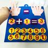 Non-Toxic Children Early Education Enlightenment Cognitive Mathematics Busy Board Felt Board Montessori Toys Math For Kids Toys Gifts