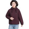 Elegant Short Windbreaker for Mid-Aged Women - Stylish Spring/Autumn Casual Outerwear