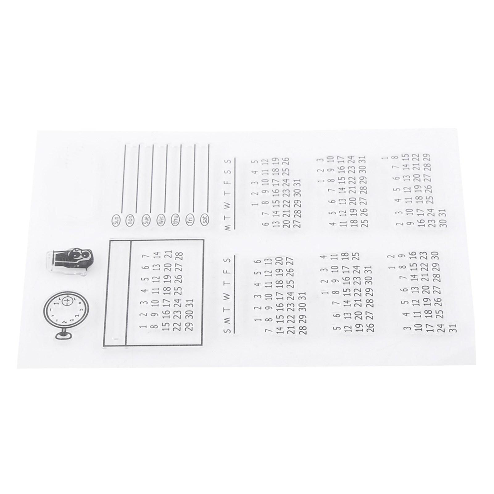 

Transparent Clear Silicone Stamp Seal for Scrapbooking Photo Album Decorative Calendar