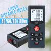Digital Laser Distance Meter 40/60/80/100m Area Volume Pythagorean Measure Tool IP65 Protection Front and Rear Benchmark