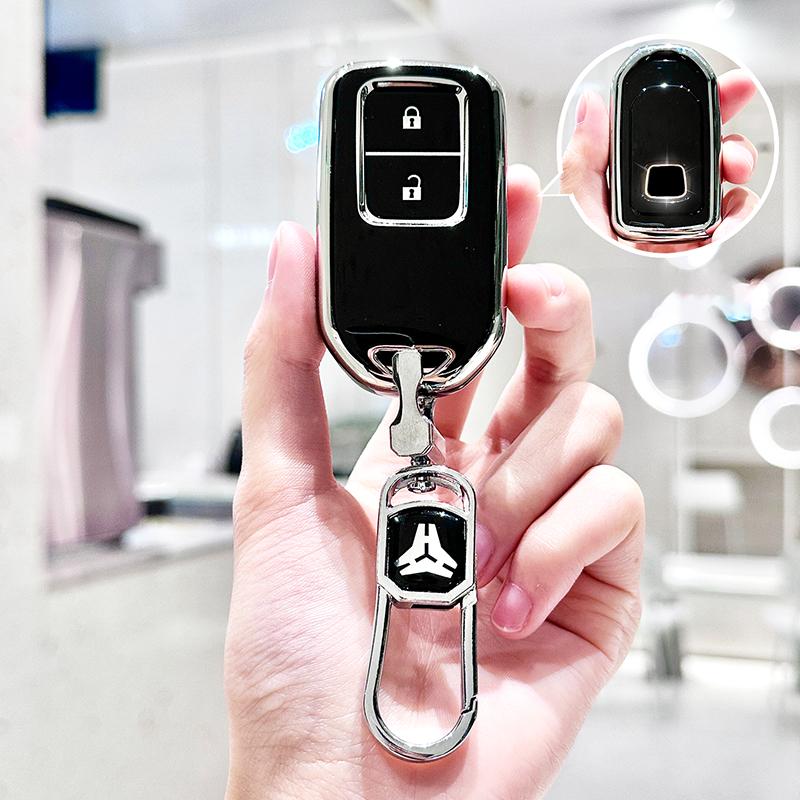 Tpu Keyless Protector For Honda Cr-V Crider Odyssey Pilot Fit Accord Grace Ix Civic Hrv Crv Xrv Car Key Case Cover Fob Shell