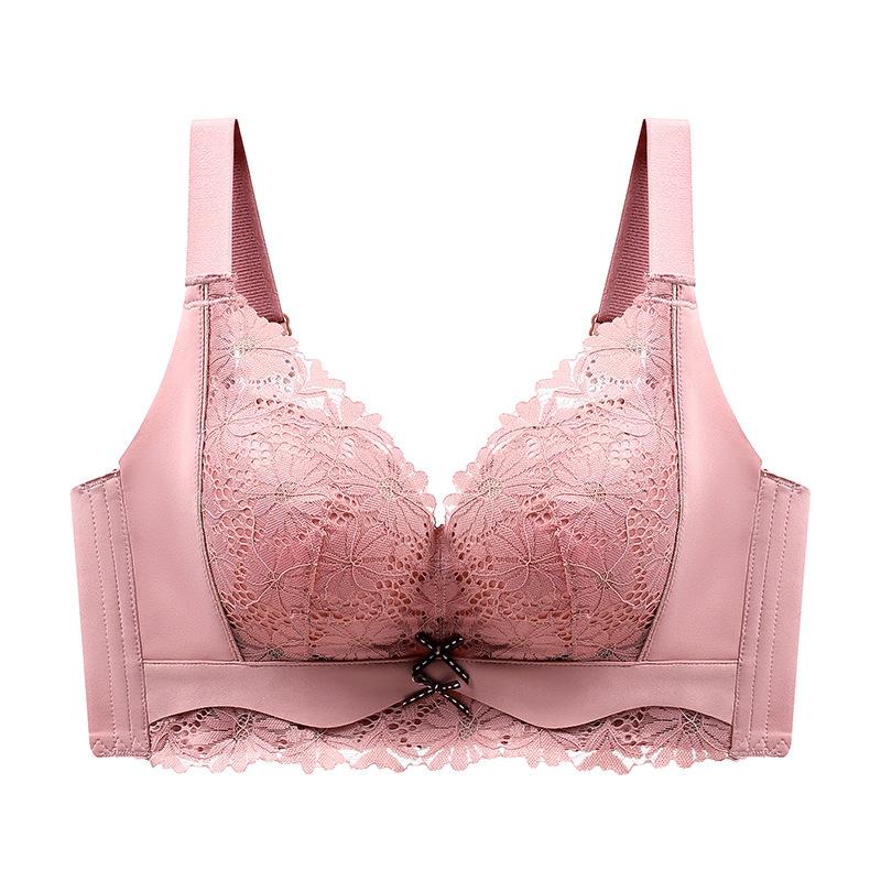 Raccolta della biancheria intima femminile Anello non in acciaio Comodo anti-cedimento Raccogli il vice seno Reggiseno regolabile con sensazione di calore