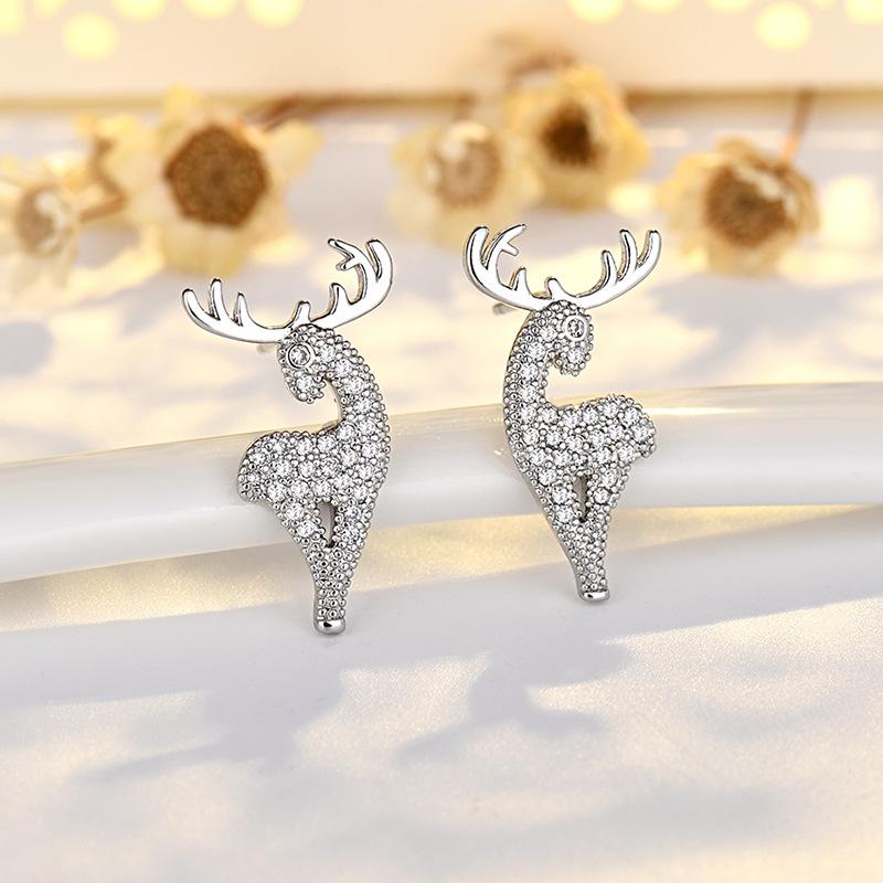 925 Sterling Silver Cross Stud Earrings For Women High Quality Exquisite Student Girlfriend Jewelry Accessories Heart GiftGood product