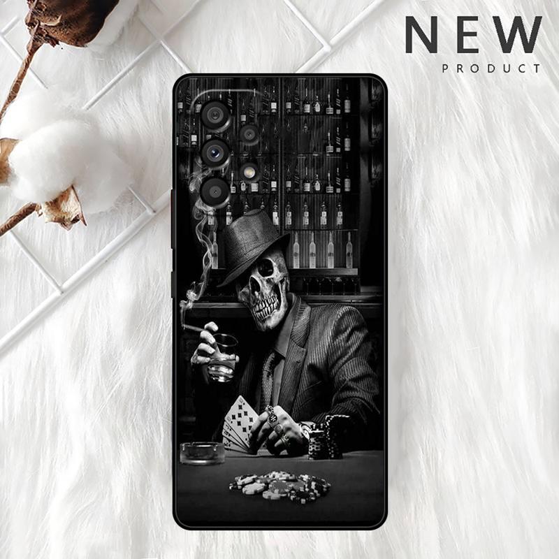 Grim Reaper Skull Case For Samsung Galaxy A54 A52 A14 5G A53 A12 A13 A71 A23 A34 A33 A21s Phone Cover