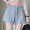 1116 Summer Black Drawstring Casual Sports Shorts Women's Skinny High Waist Versatile Home Pants Hot Pants Women's Outer Wear